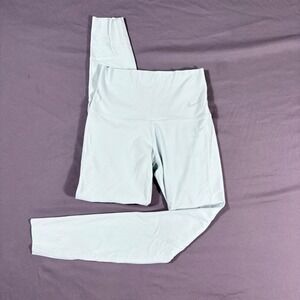 Nike Zenvy Cropped Leggings XS Teal Dri-FIT Tight Fit Hidden Pocket